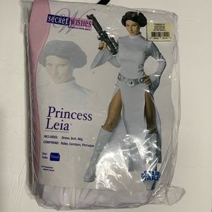 Secret Wishes Princess Leia Star Wars Costume XS New